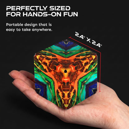 Shashibo DODECA Magnetic Puzzle Cube, Stress Relief Fidget Toy - Colors A