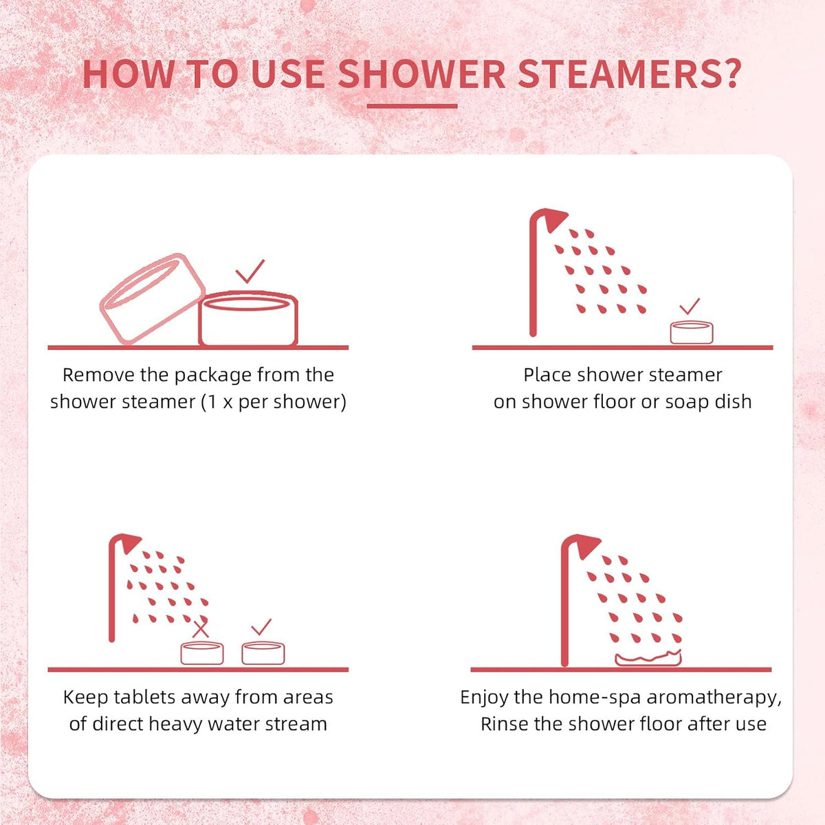 18-Pack Shower Steamers Aromatherapy, Self Care Birthday Gifts for Women Men, 6 Scented Organic Shower Bombs with Natural Essential Oils Relaxation Home SPA, Travel Essentials, Appreciation Gifts