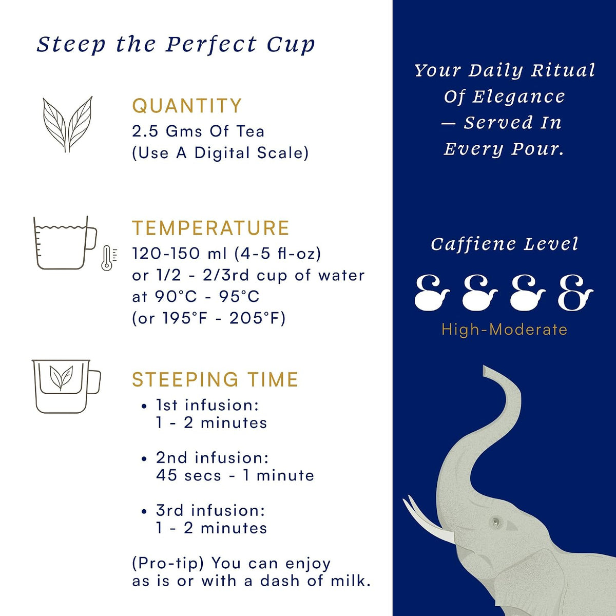 Herbs & Kettles Double Bergamot Earl Grey Tea ,1.06 oz | Whole Leaf Assam Black Tea Infused with Italian Bergamot Oil | Premium Loose Leaf Earl Grey with Smooth Citrus Aroma & Velvety Finish | Makes 12–14 Servings, 20-30 Cups | Gourmet Tea Gift