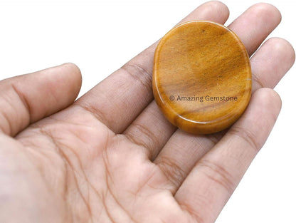 Amazing Gemstone Labradorite Thumb Worry Stone, Anxiety Stone, Healing Crystals - Piedra Crystal Fidget for Gift, Meditation, Calming, Relaxation, Stress Relief - Colors B