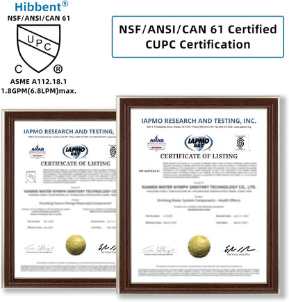 Hibbent NSF/ANSI/CAN 61 & cUPC Certified Faucet Aerator, Chrome