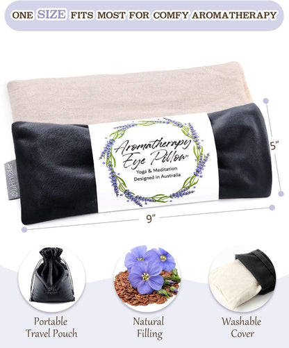Hihealer Lavender Eye Pillow for Relaxation, Yoga, Sleep, Weighted Eye Mask