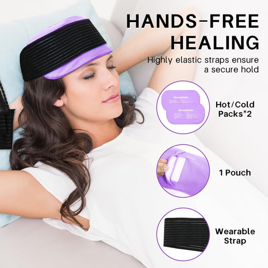Ice Packs for Injuries Reusable Gel 2 Hot Cold Compress Therapy Pack
