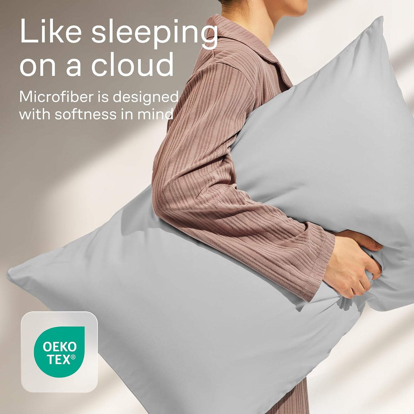 Ultra Soft Pillow Protectors with Zipper Standard Size - Set of 8 Breathable Pillow Covers - 100% Protection Against Stains, Dust & Dirt - Machine Washable (White)