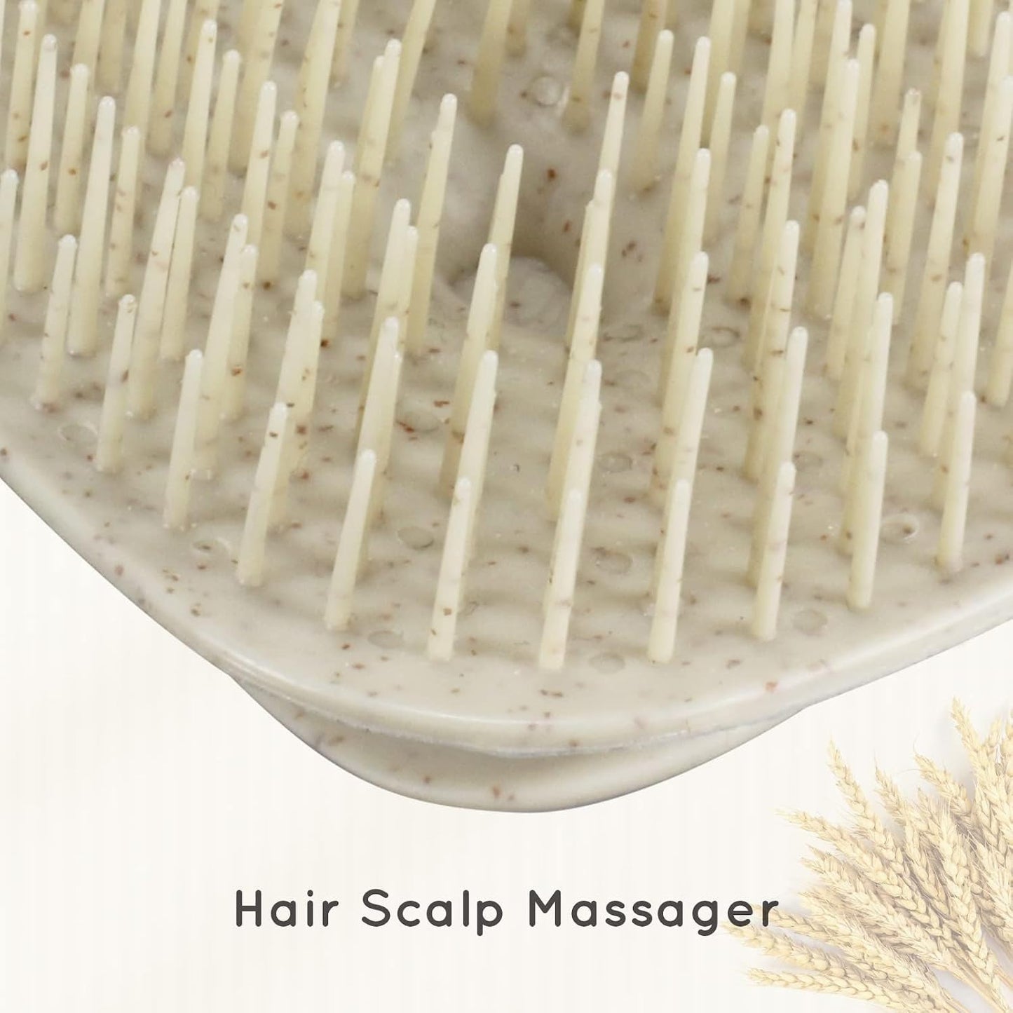 Ecoed Scalp Massager Shampoo Brush, Scalp Scrubber & Exfoliator (Natural)