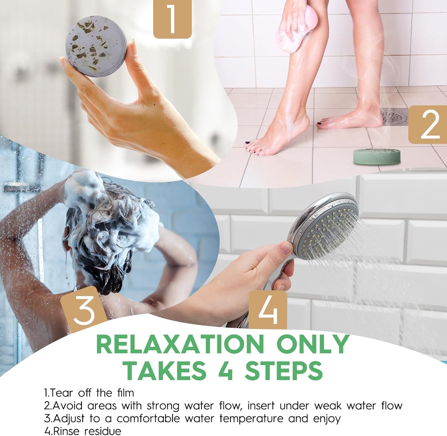 Shower Steamers Aromatherapy Blriet Gifts for Women, Teen Girls, Wife, Her, Mom, Father Days, Daughter, Grandma Basket Stuffers Birthday Gifts Decoration Travel Essentials Self Care Home Spa 8 Pack