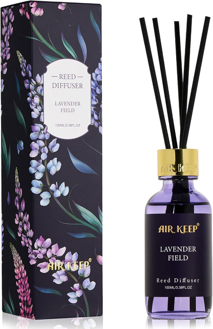 Airkeep Reed Diffuser Oil Set with Reed Sticks,Citrus Aromatherapy Oil Scent Diffuser for Home Office Bathroom Decoration Perfume and Gifts 3.38oz/100ml