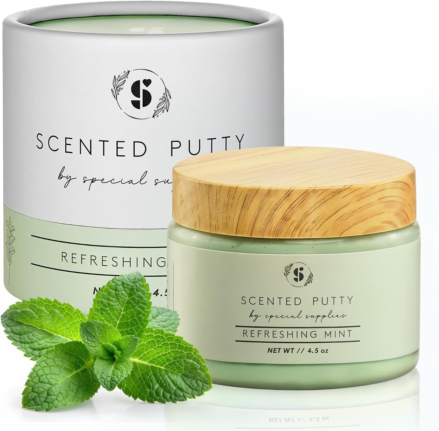 Special Supplies Scented Therapy Putty Dough - Infused with Pure Essential Oils for Aromatherapy and Meditation- Relaxation Gifts for Kids and Adults - Non-Stick (Refreshing Mint (4.5 oz))