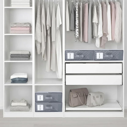 Sheet Organizers and Storage, Foldable Cube with Handles & Labels