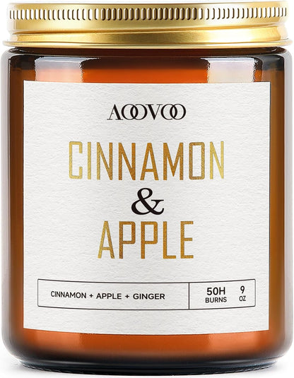 AOOVOO Coconut Vanilla Candles - 9 oz Scented Candles, Aromatherapy Candle, Soy Candle for Home Scented