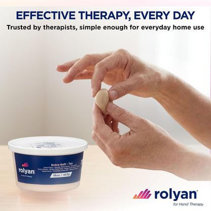 Sammons Preston Therapy Putty, Therapeutic Hand Exerciser, Theraputty for Finger and Hand Rehabilitation, Exercise Putty to Improve Hand Grip Strength, Occupational Therapy, 4 Ounce, Firm, Blue