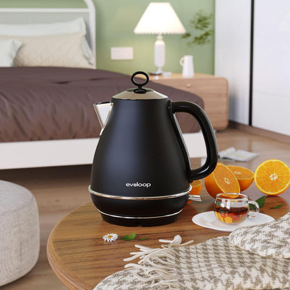Evoloop 1.7L Electric Kettles, BPA Free Tea Kettle, Hot Water Boiler Heater, Stainless Steel Teapot, Auto Shut-Off & Boil-Dry Protection, 120V/1500W