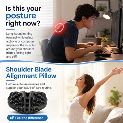 Shoulder Blade & Trapezius Trigger Point Massager, Back Stretcher | 22 Pressure Nodes, Deep Muscle Massage，Firm High-Density Foam, Ergonomic Arch, Body-Weight Massage,Daily Relaxation