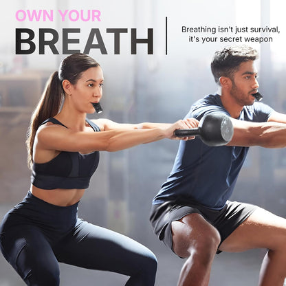TN TINEXER Portable Compact Lung Exercise Device with High Quality Silicone Breathing Exercise Device Portable Muscle Trainer Easy to Clean