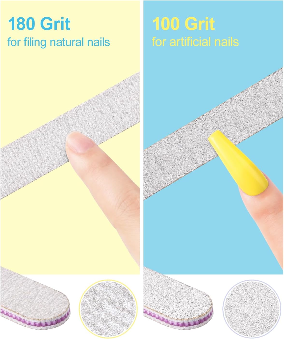 MORGLES Nail File and Buffer Blocks with Nail Care Kit, 13 Pcs Manicure Kit for Women with Milk and Honey Cuticle Oil and Cuticle Trimmer Set