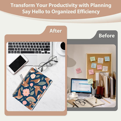 Planner 2026-2027, Weekly and Monthly Calendar Planner, JUL 2026 - JUN 2027 | Academic Year, Daily Agenda Book, A5(6.3'' x 8.5''), Sprial Bound, Inner Pocket, Office School Use
