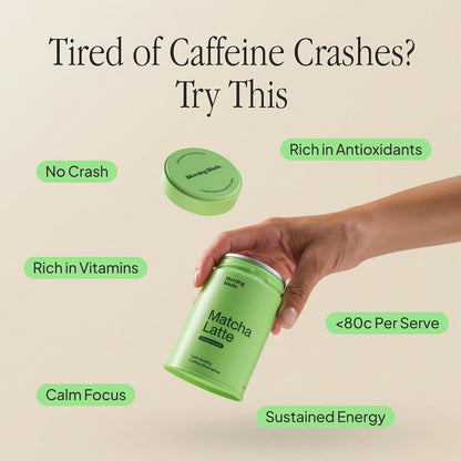 Morning Made Vanilla Ceremonial Grade Matcha Powder - USDA Organic Japanese Green Tea Matcha Powder from Uji Japan - Vegan, Gluten-Free, Resealable Tin (10.6 oz, 60 Servings)