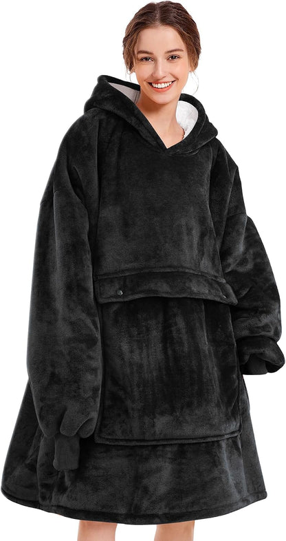 Narecte Cozy Oversized Blanket Hoodie Wearable Blanket Adults Soft Hooded Blanket Hoodie Birthday Gifts for Women Christmas - Colors A