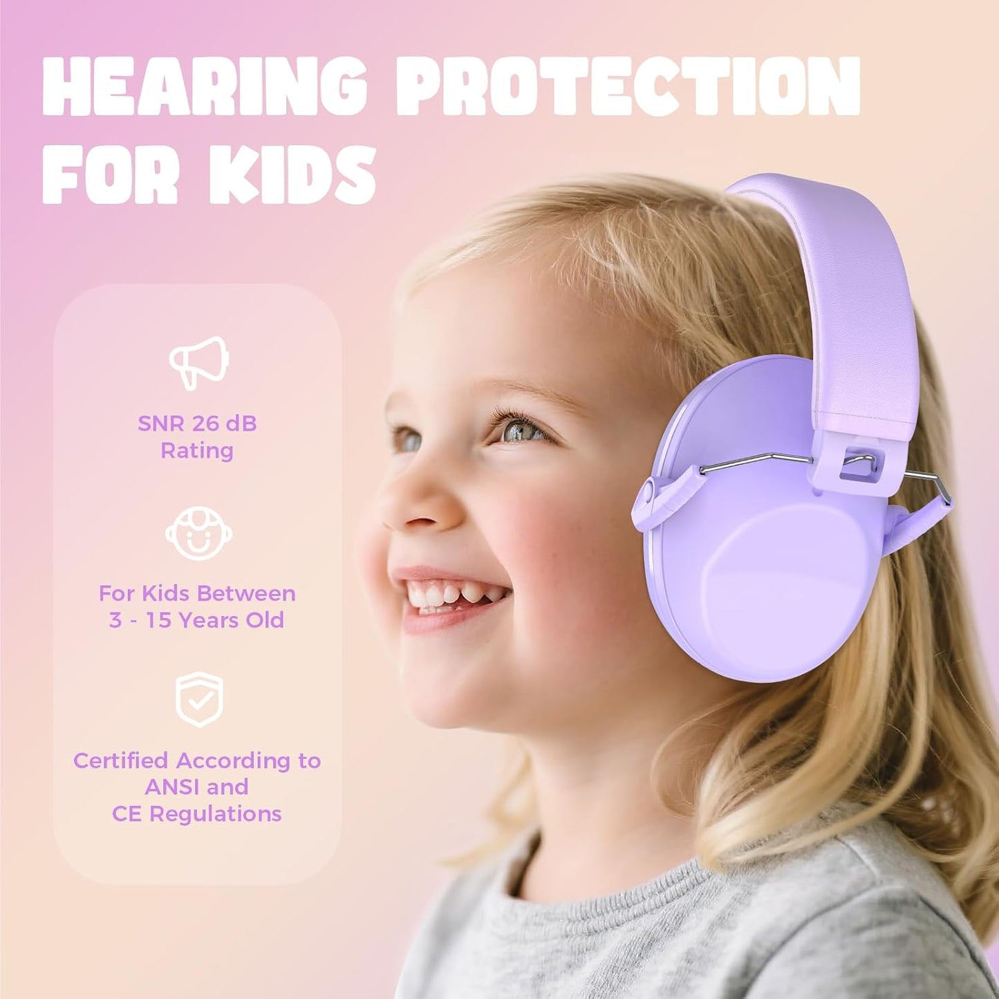 ProCase Kids Noise Cancelling Headphones, Kids Ear Protection Monster Jam Truck, Fireworks Hearing Protection Noise Reduction, Noise Canceling Earmuffs for Sensory Autism Toddler Children -Red