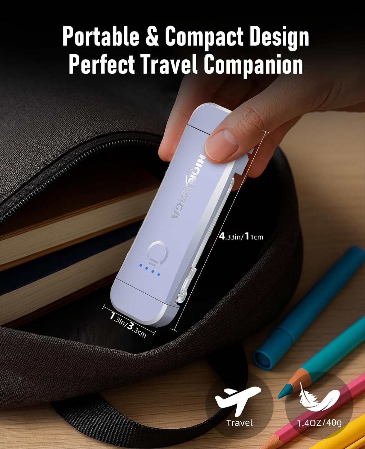 HIONXMGA Book Reading Light,Silent Touch Lamp for in Bed,Rechargeable Clip on Booklight with 3 Amber Colors & Precise Dimming Night Reading,Best Gift Lovers,Kids,Pink,(SD-10)