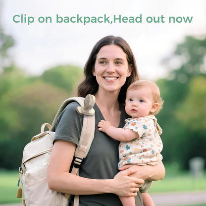 Momcozy Portable Stroller Fan with Clip, 4-Speed Mini Cooling Fan, 0.26 Lb