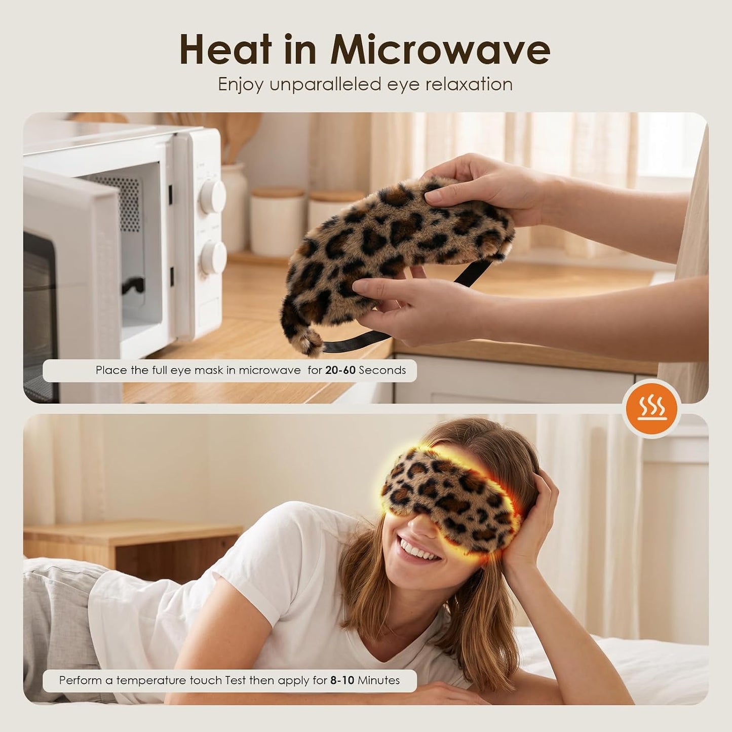 Heated Eye Mask for Dry Eyes, Steam Warm Compress for Stye Eye Treatment, Relieve, Hot Compress, Moist Heat Mask for Blepharitis (Steel Grey)