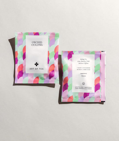 Art of Tea | Orchid Oolong Tea Bags | 50 Pyramid Tea Bag Sachets