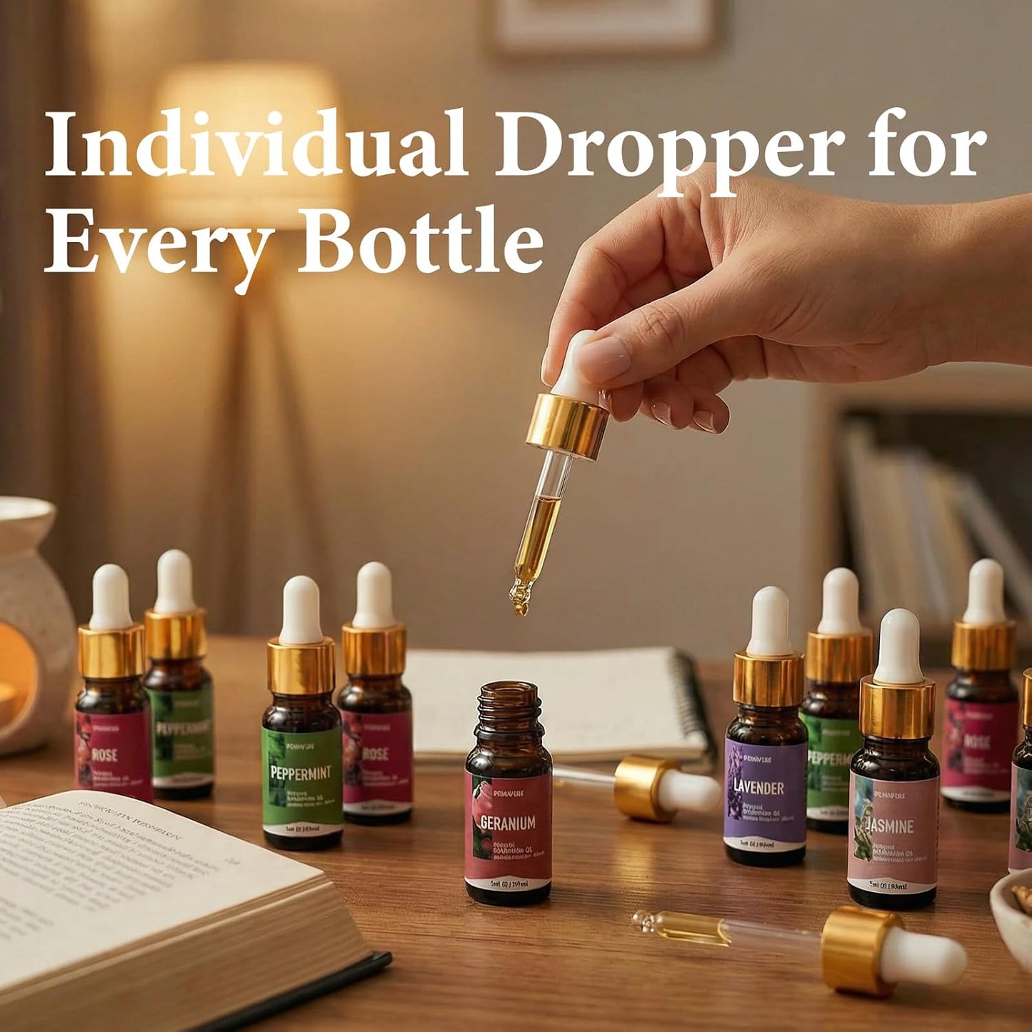 FUHITIM Essential Oil Set, Premium Essential Oils Gift Set for Diffuser, DIY Candle and Soap Making, 42x5 ML (0.17oz)