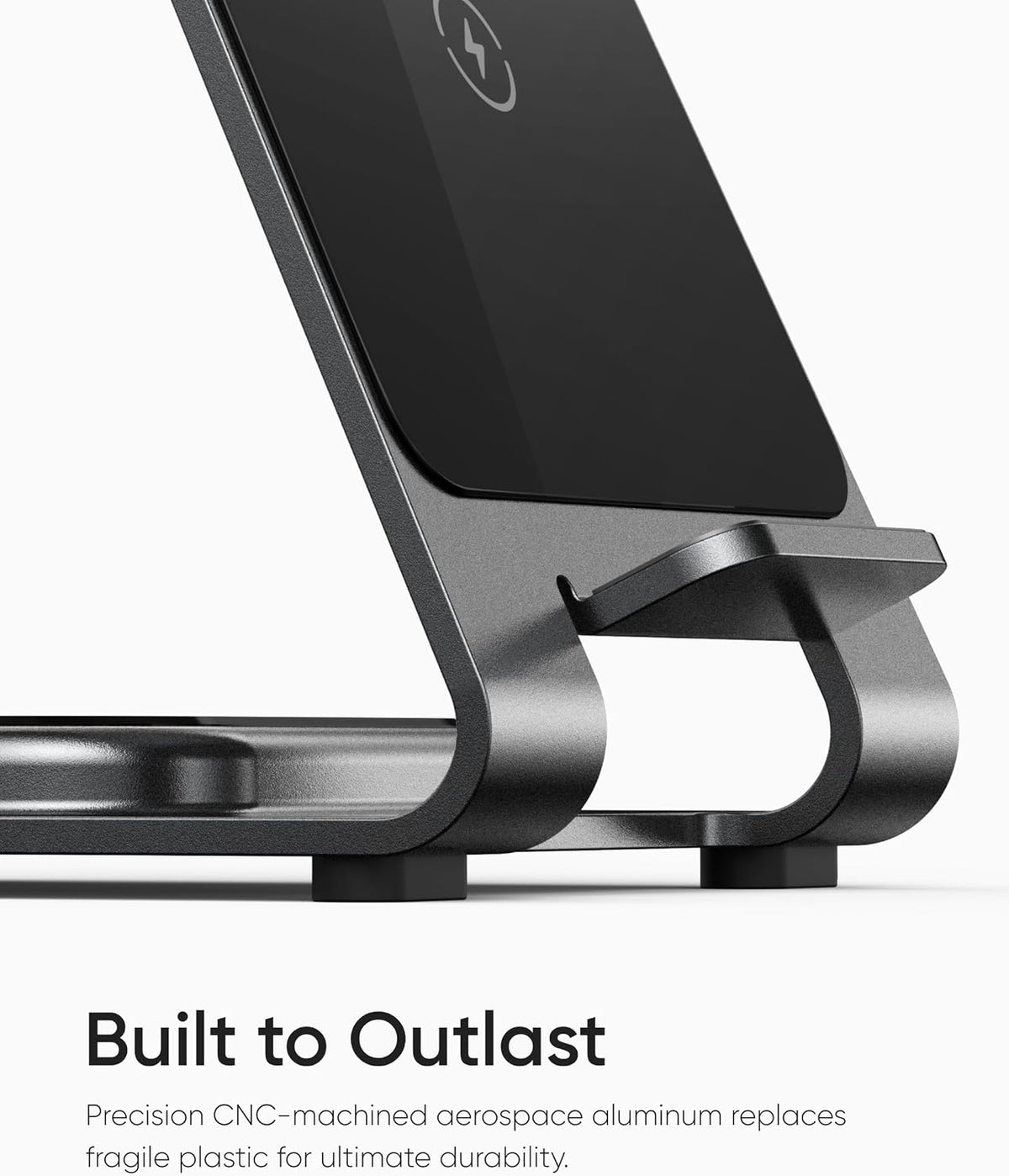 Intoval Aluminum 3 in 1 Wireless Charging Station for iPhone 17 16 15 14 13 12 11 Pro Max XR, Wireless Charger for Apple Watch 11 10 9 8 7 Ultra SE 3 2, Phone Charger for AirPods 4 Pro 2 3 (Grey)