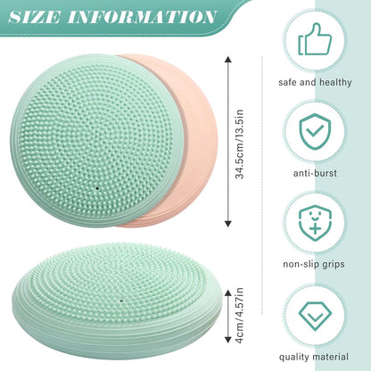 Libima 4 Pcs Wiggle Seat Inflated Wobble Cushion for Sensory Kid 13 Inches Balance Disc Flexible Seating for Classroom Sensory Pad for Chair Wiggle Cushion