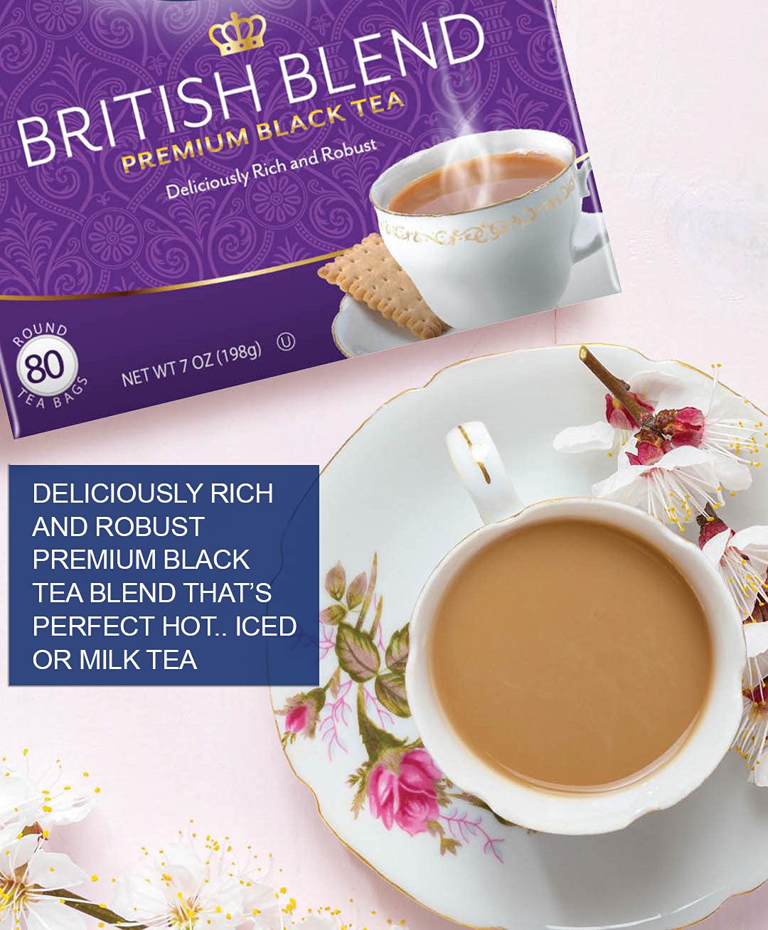 Tetley, British Blend Black Tea, 320 Count, Hot or Iced, Rich & Robust Black Tea