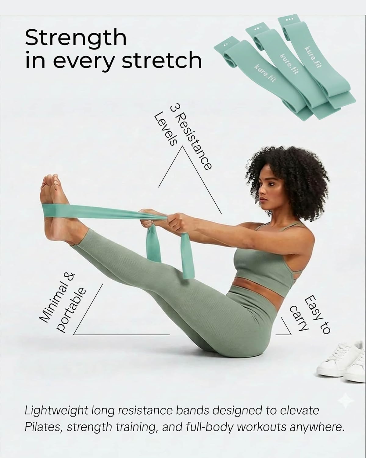 Pilates Kit | Pilates Equipment Set for Home Workouts | Accessories & Guide
