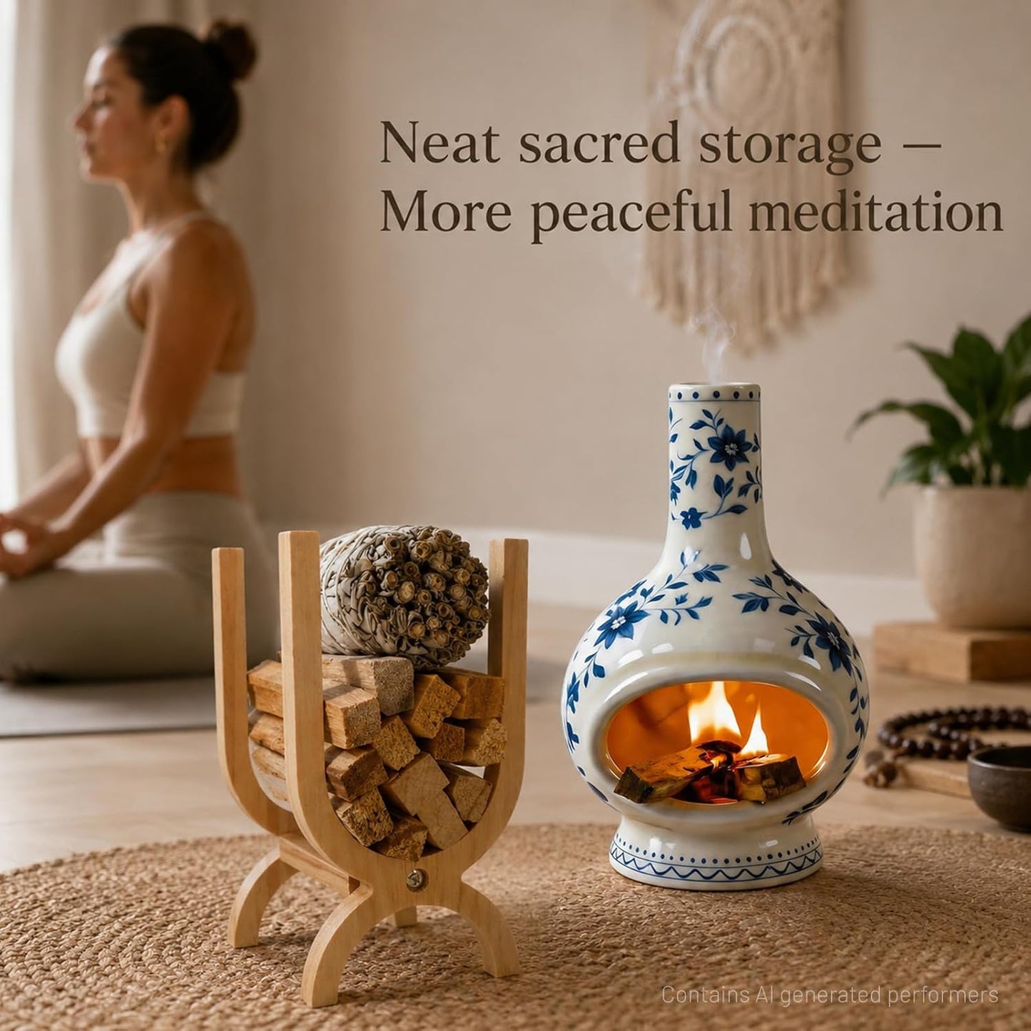Wooden Palo Santo Holder-Incense Storage Ideal for Palo Santo Sticks& Sage