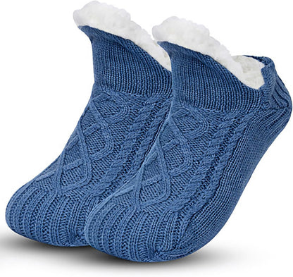 Unisex Fluffy Fuzzy Warm Slipper Socks for Men Women, Thick Fleece Lined Non-Slip Socks Indoor Floor