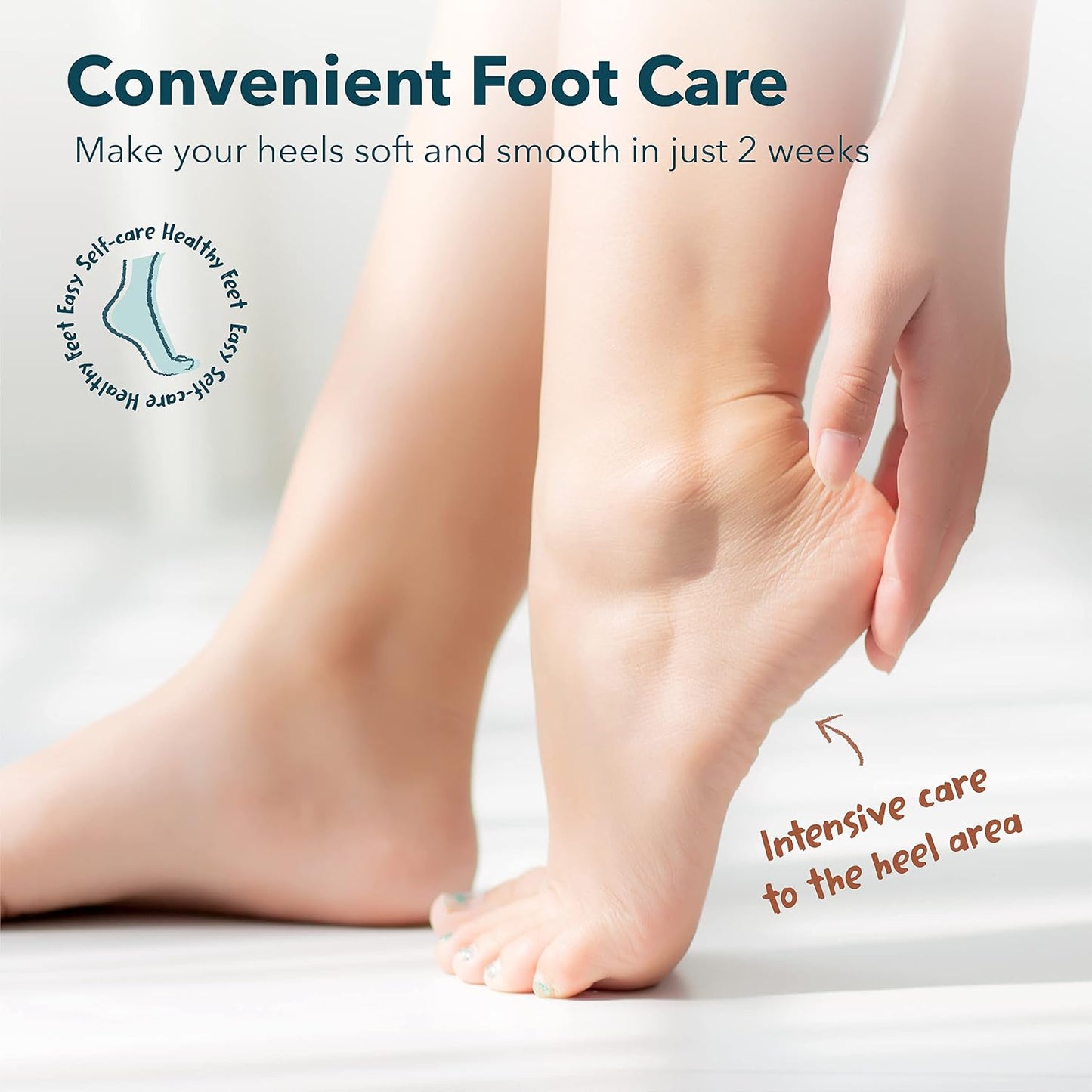 Purederm Exfoliating Foot Peeling Mask & Foot Peel for Dry Cracked Heels (1 Pack) – Dead Skin & Callus Remover for Feet, Rough Skin Care for Baby Soft Feet