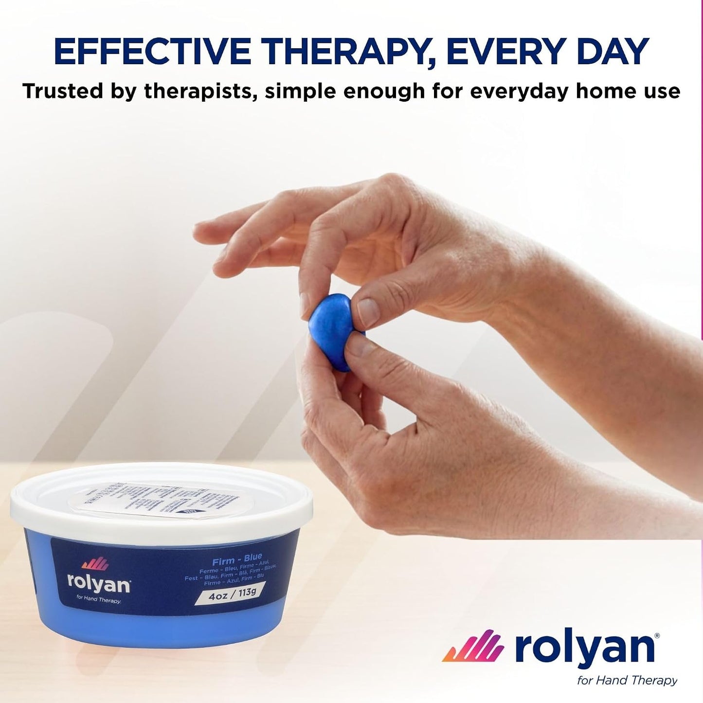 Sammons Preston Therapy Putty, Therapeutic Hand Exerciser, Theraputty for Finger and Hand Rehabilitation, Exercise Putty to Improve Hand Grip Strength, Occupational Therapy, 4 Ounce, Firm, Blue