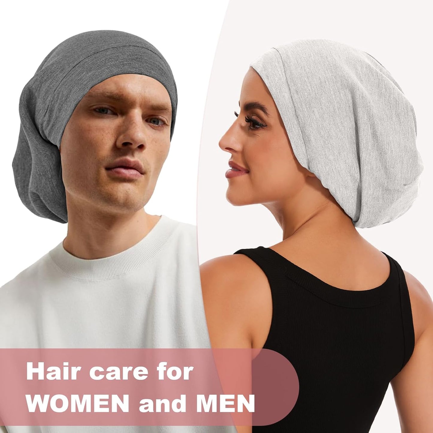ZHENSILK Silk Bonnet for Sleeping Women, Adjustable Silky Satin Lined Sleep Cap, Silk Hair Wrap Slouch Beanie Hat