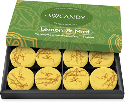 SWCANDY Shower Steamers Aromatherapy Gifts for Women 8 Pcs Shower Home Spa