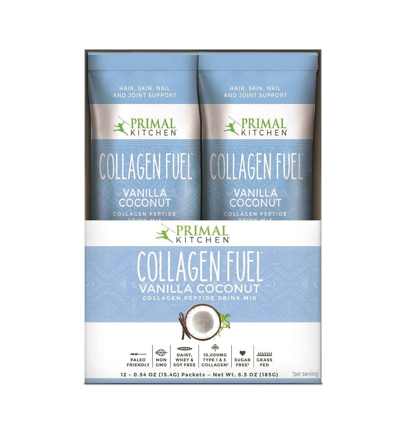 Primal Kitchen Matcha Collagen Keto Latte Powder, Sugar-Free Collagen Peptides, 9.33 Ounces