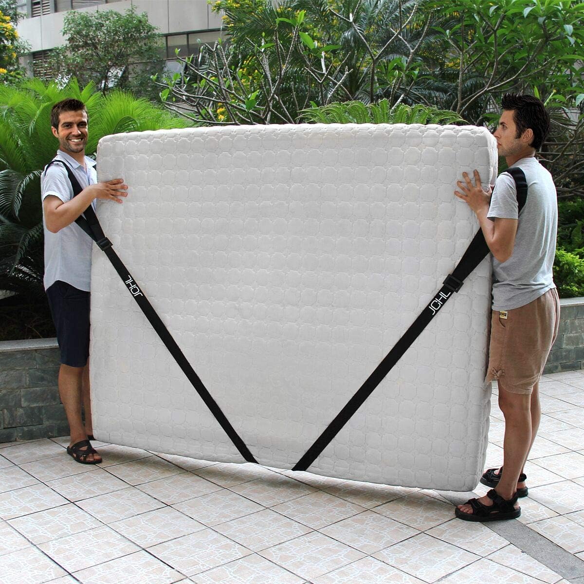 Moving Straps 2-Person Lifting and Moving System Adjustable Shoulder Lifting Carrying and Moving Straps Easily Move Lift Carry Secure Furniture Heavy Objects Orange