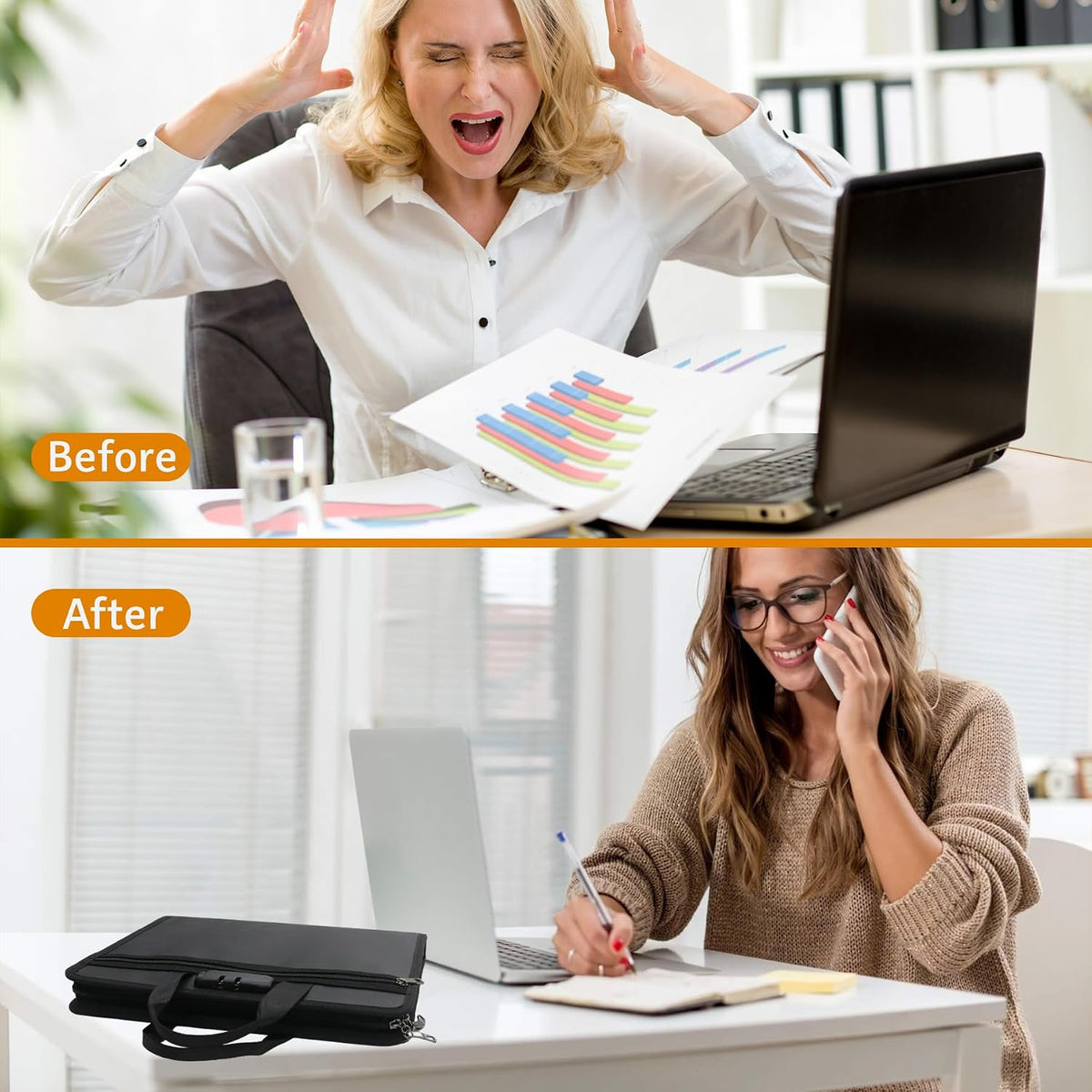 onvvippiv Important Document Organizer Folio Accordion File Organizer