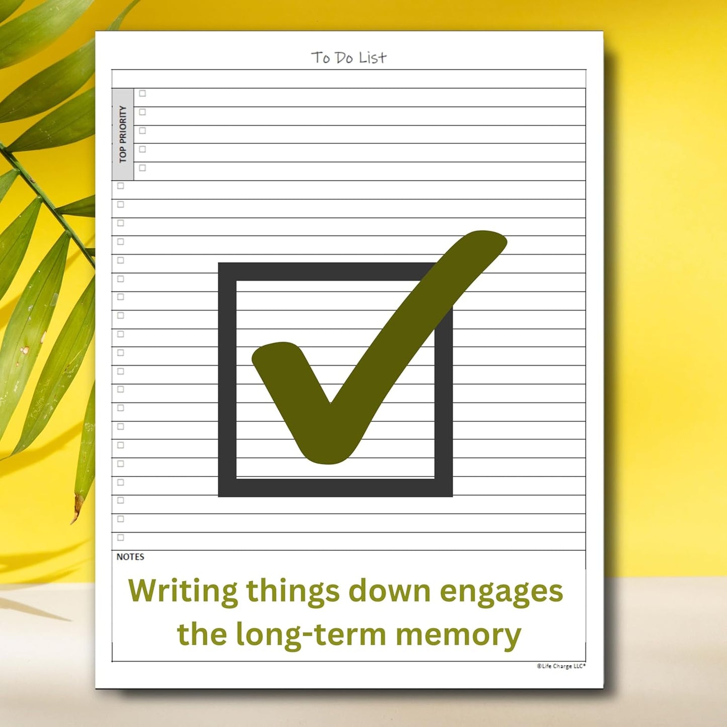Life Charge Weekly Planner Notepad for Work & Home, Weekly To Do List Pad with Daily Checklist, Priority & Notes, 60 Pages, 8.5 x 11 Letter, Landscape