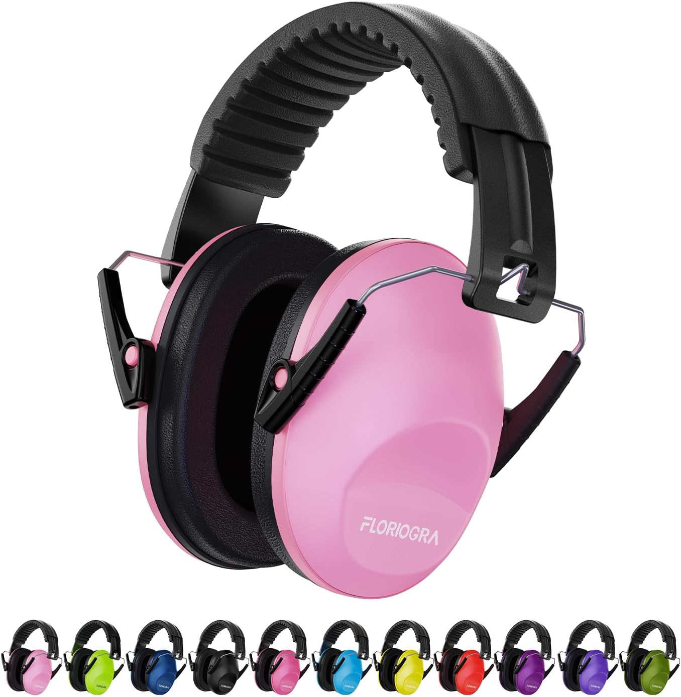 Floriogra Noise Cancelling Headphones for Kids, Kids Ear Protection 28dB SNR Noise Reduction Ear Muffs for Toddler/Children, Hearing Protection for Monster Jam, Concerts, Fireworks