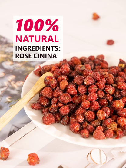 TeeLux Rosehip Tea Loose Leaf, Whole Dried Rose Hips Herbal Tea, 5.3oz