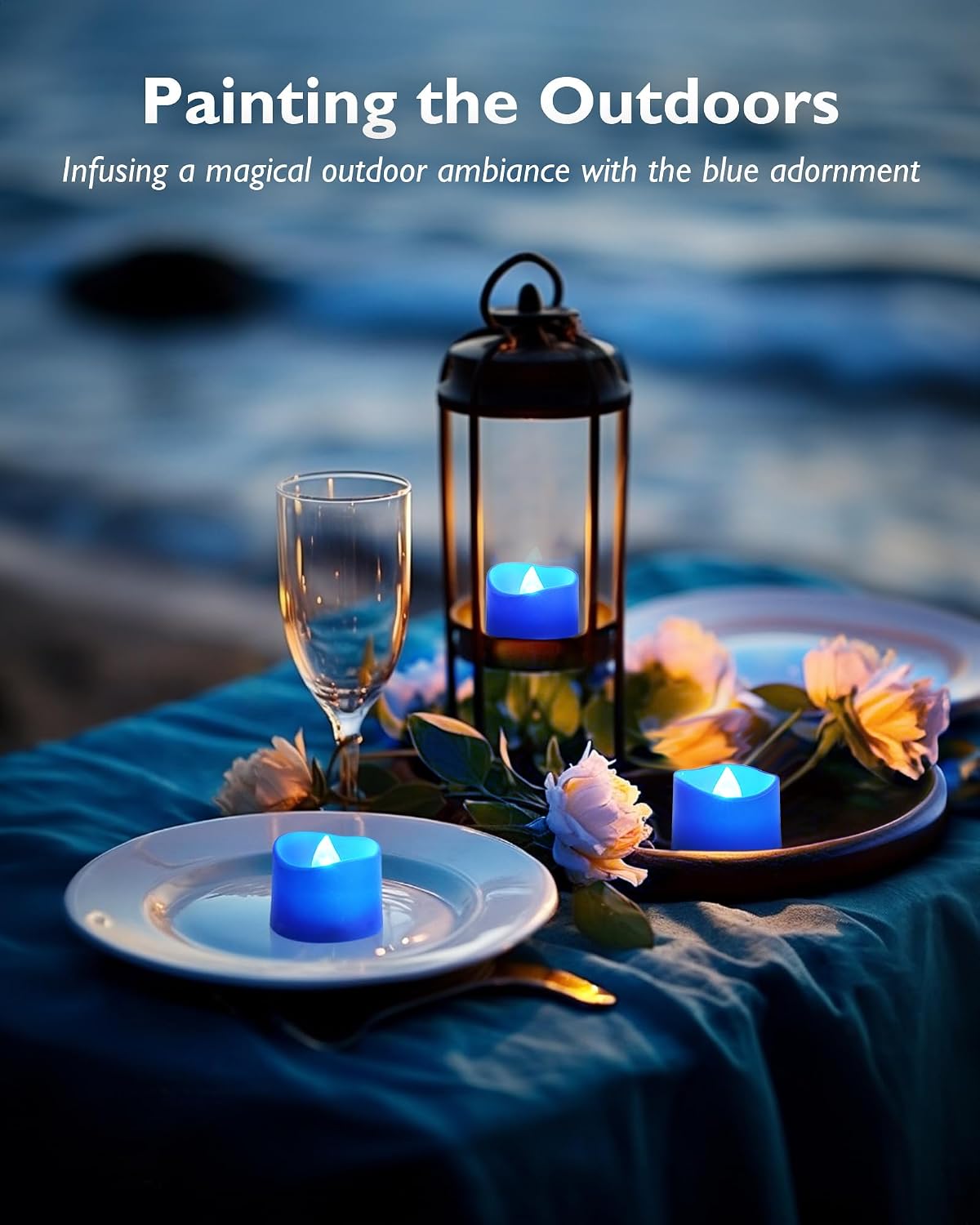 Homemory 24-Pack Flameless LED Tea Lights Candles Battery Operated, 200+Hour Fake Electric Candles TeaLights for Votive, Aniversary, Wedding Centerpiece Table Decor, Funeral, Halloween, Christmas