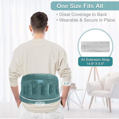 SuzziPad Microwave Heating Pad for Back and Lumbar Discomfort, Microwavable Heating Pads with Moist Heat, Hands-Free Heat Wraps for Back, Stomach and Neck, Warm Compress for Daily Relaxation