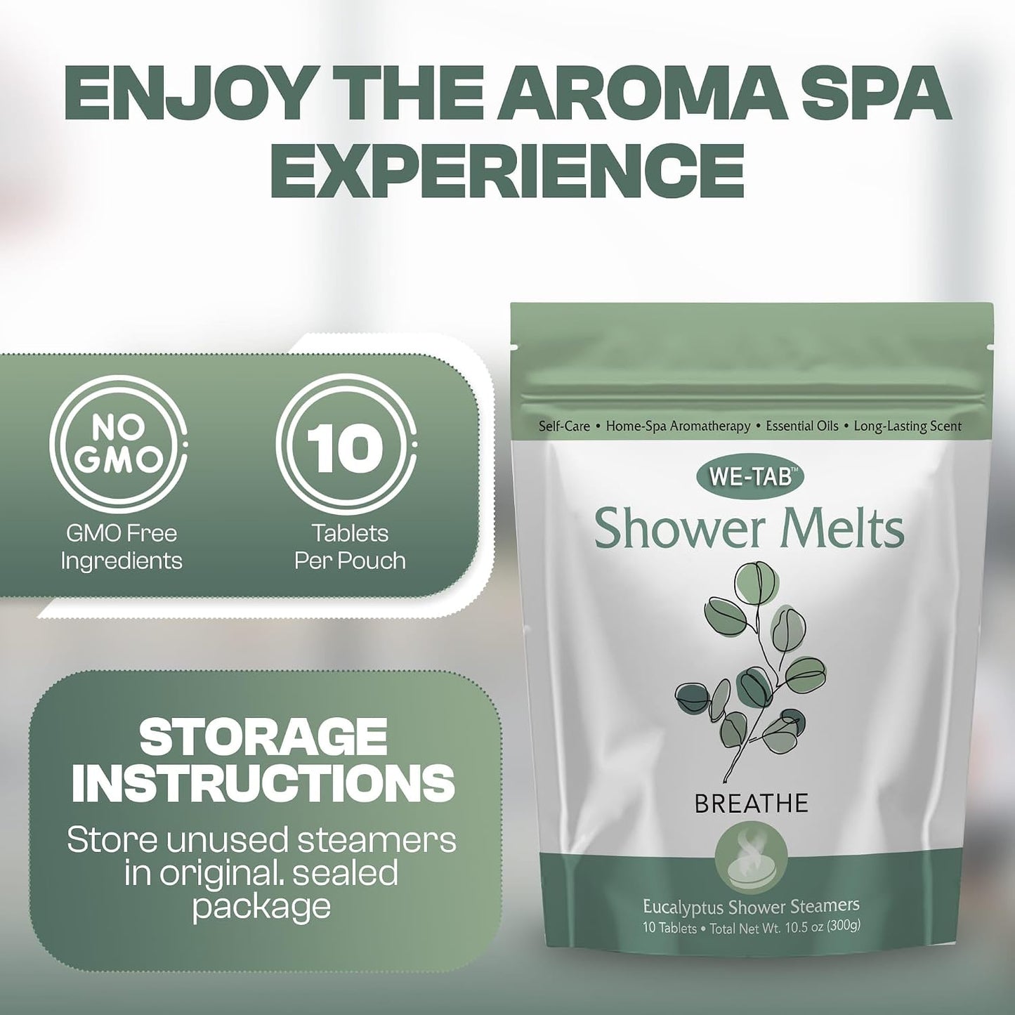 Shower Steamers 10-pk with Essential Oil Aromatherapy to Unwind and Sleep, Long Lasting Lavender Scent, No Stain or Artificial Dye, for Relaxation, Stress Relief and Self Care Gift for Everyone!