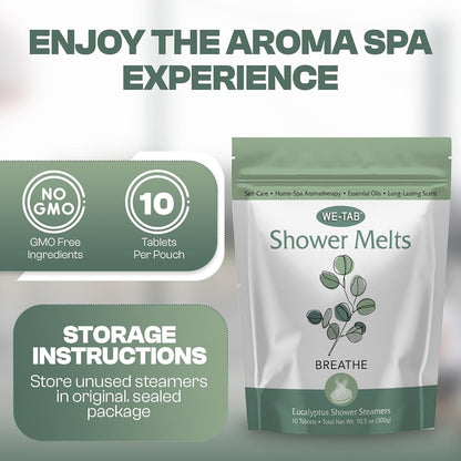 Shower Steamers 10-pk with Essential Oil Aromatherapy to Unwind and Sleep, Long Lasting Lavender Scent, No Stain or Artificial Dye, for Relaxation, Stress Relief and Self Care Gift for Everyone!