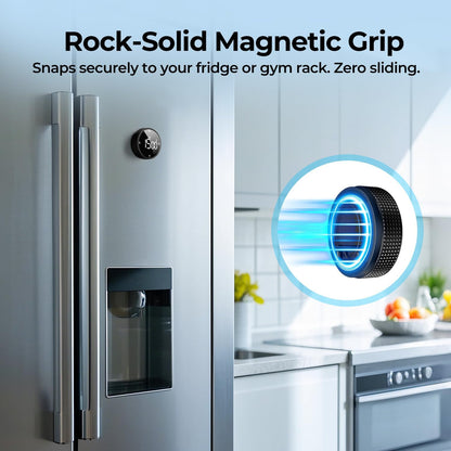 Digital Magnetic Kitchen Timer for Cooking, Large LED Countdown Timer, Rotating Pomodoro Timer, Volume Adjustable, 5/15/25 Min Presets for Kitchen, Baking Grilling Studying