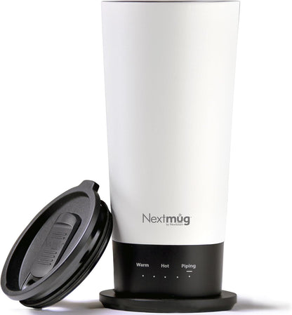 Nextmug Go - Temperature-Controlled, Self-Heating Travel Mug